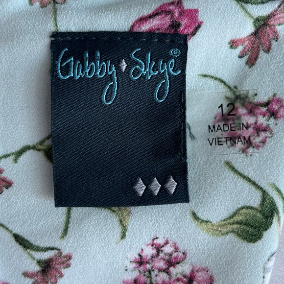 •Gabby Skye• Floral Sleeveless A-Line Dress - Size 12 - Picture 2 of 10